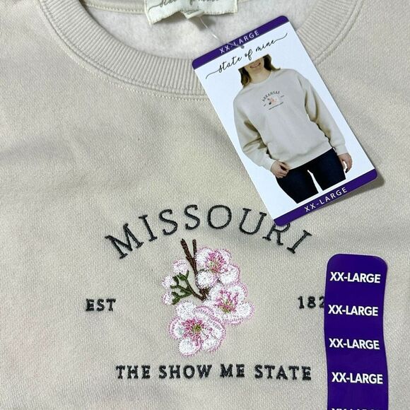 State of Mine Ladies Sweatshirt Missouri Size XXL - Picture 6 of 8